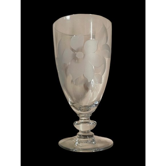 Duncan & Miller Clematis 6 1/2" Ice Tea Goblets. Set of 5 - Picture 2 of 4